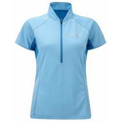 WOMEN TRAIL SS ZIP TEE